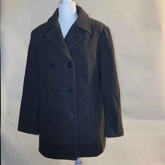Centigrade Women’s Charcoal Gray Wool Pea Coat Med - Picture 9 of 9